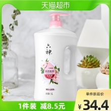 六神  沐浴露清香白茯苓1.5L