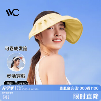 VVC  女空顶防晒帽