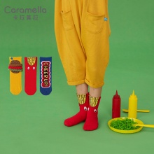 Caramella 儿童中筒袜3双