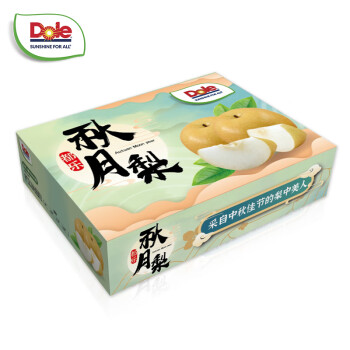 都乐Dole 秋月梨 净重1.6kg 6-8枚 