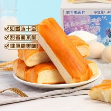 三只松鼠 纯奶手撕面包400g